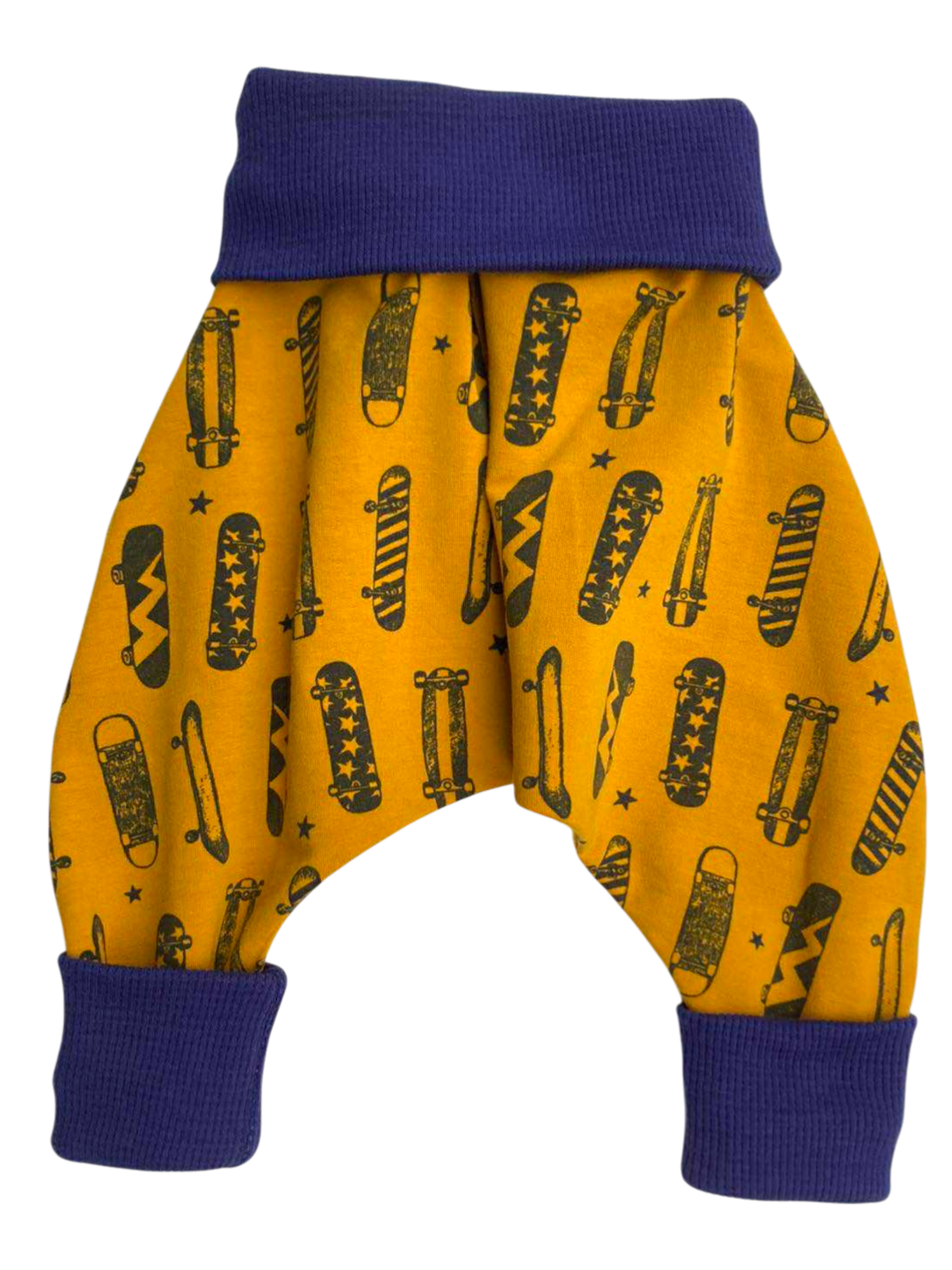 sarouel jersey skate jaune bleu