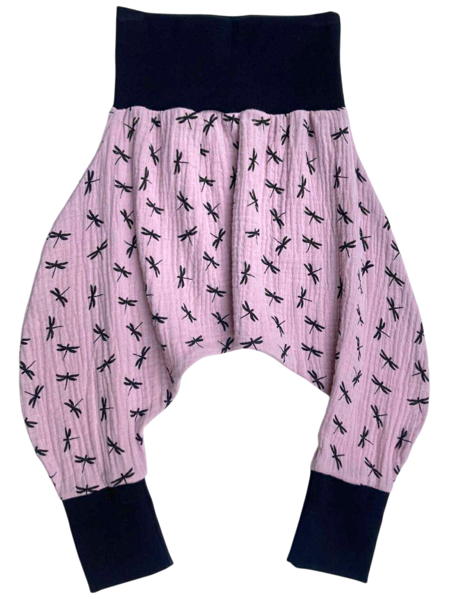 sarouel jersey gaze libellules parme noir(1)