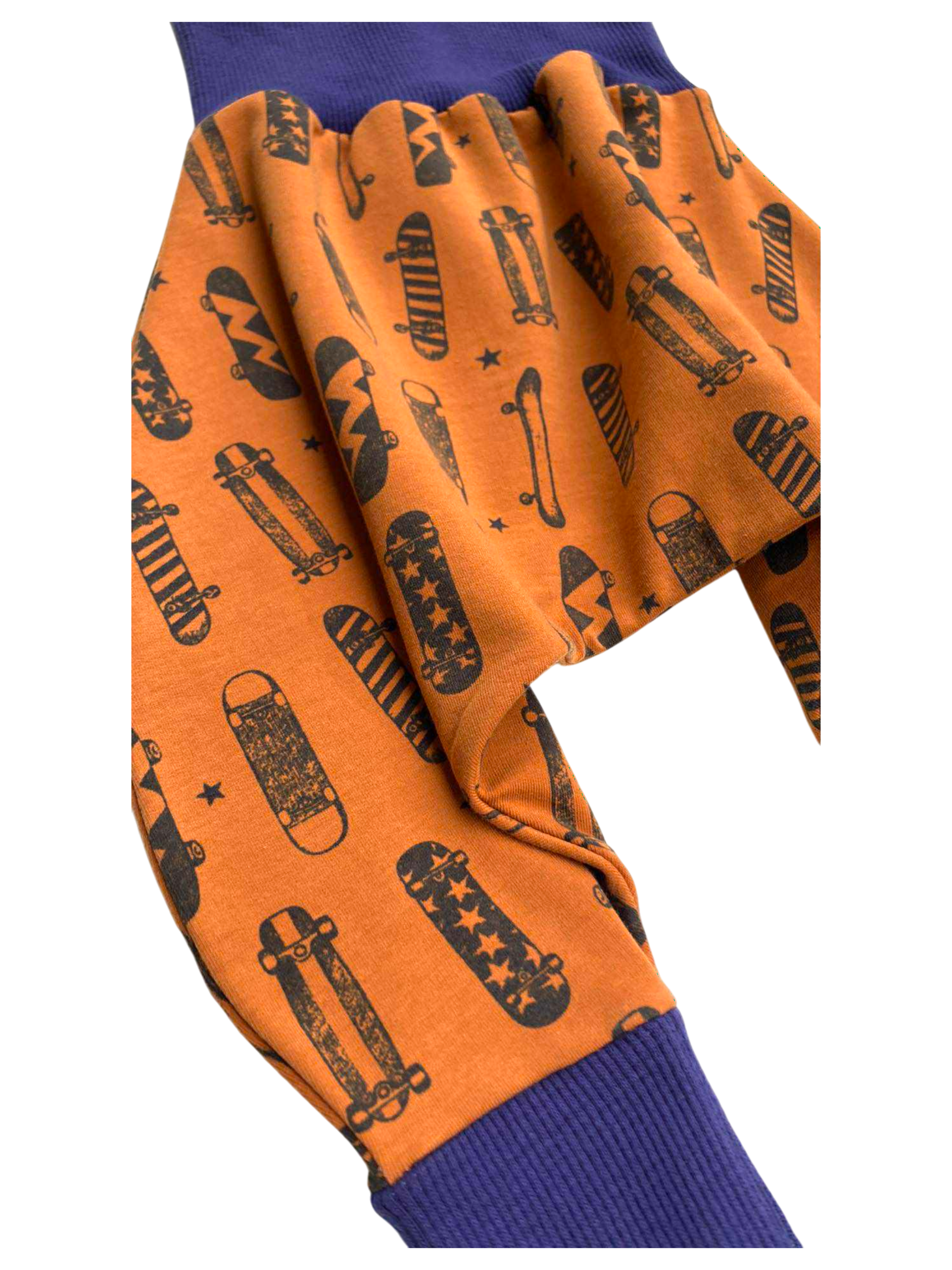 sarouel jersey skate orange bleu(1)