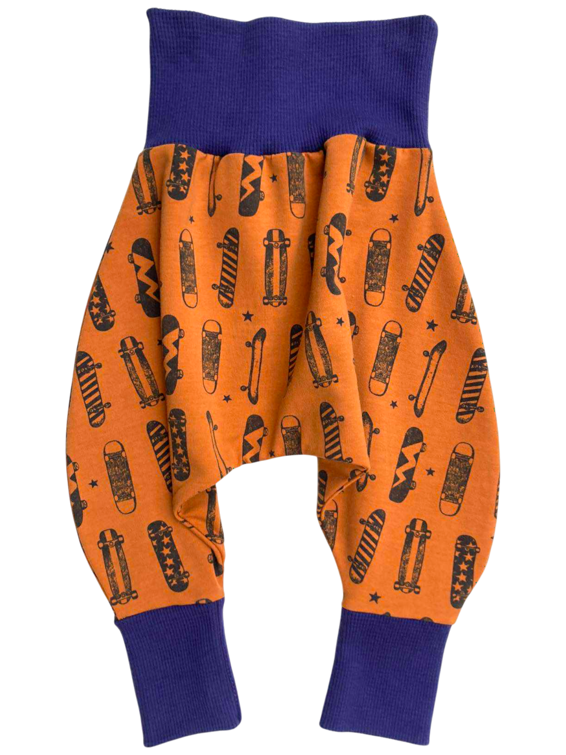 sarouel jersey skate orange bleu(2)