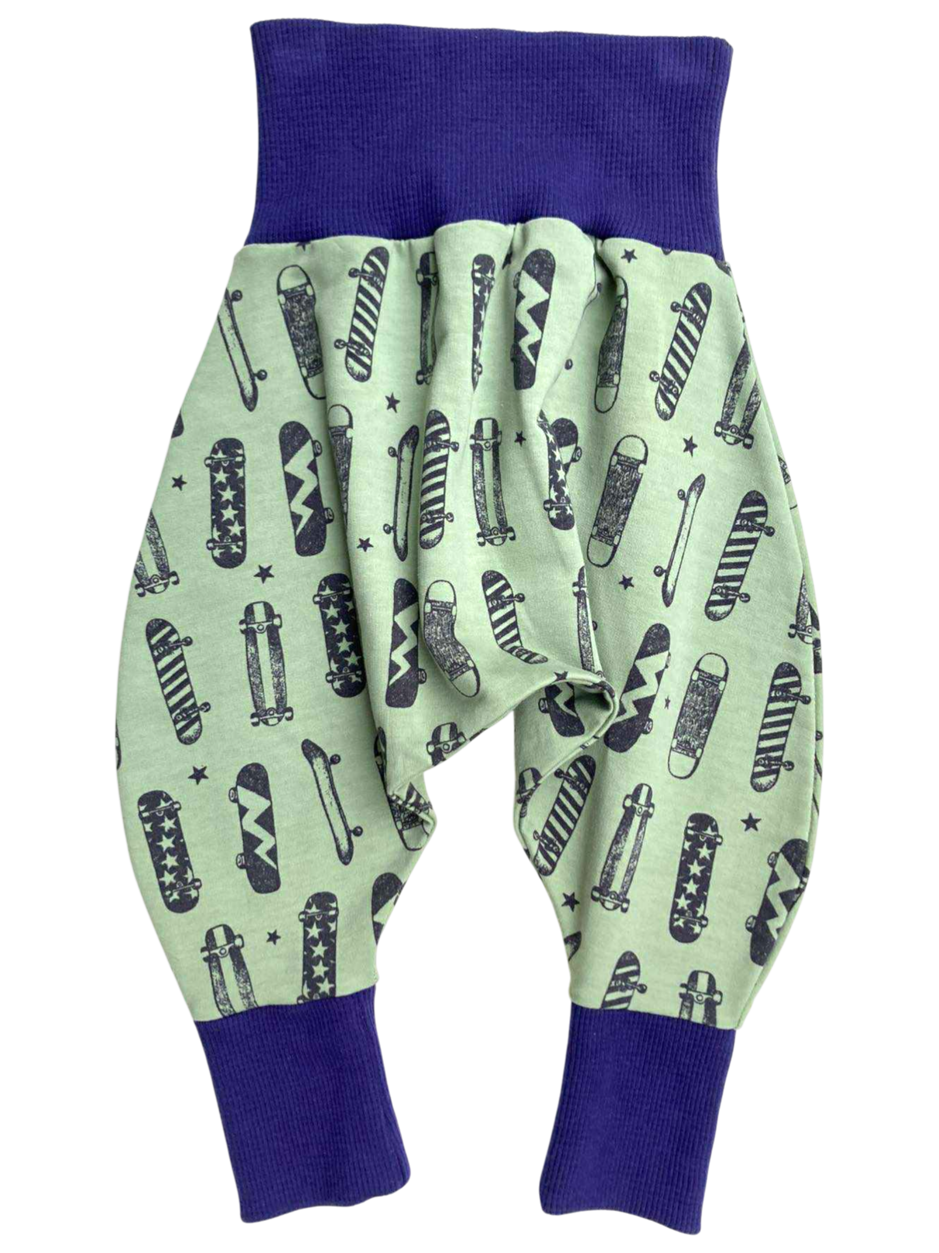sarouel jersey skate vert bleu(2)