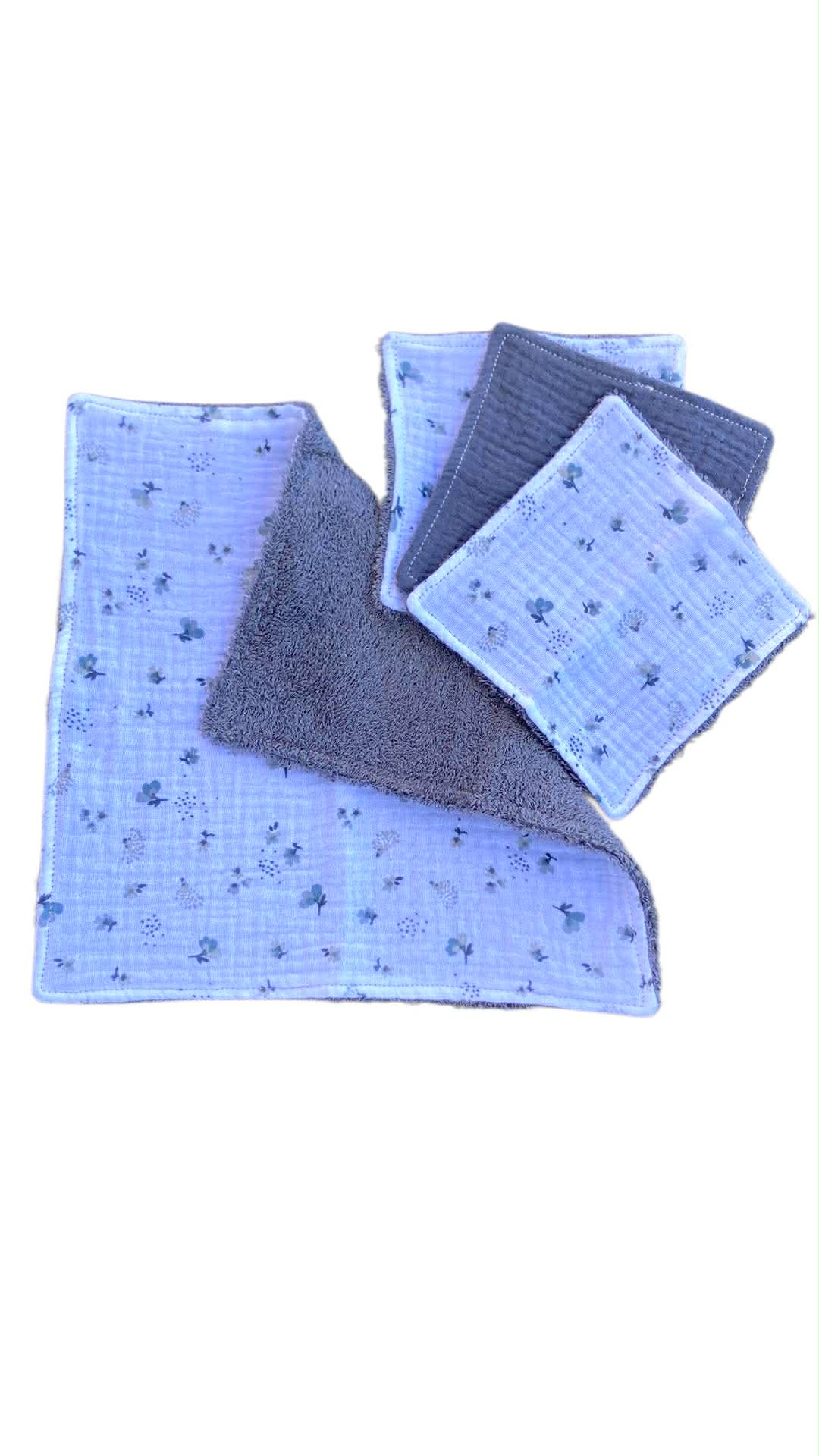 routine visage bambou coton artisanal gris blanc
