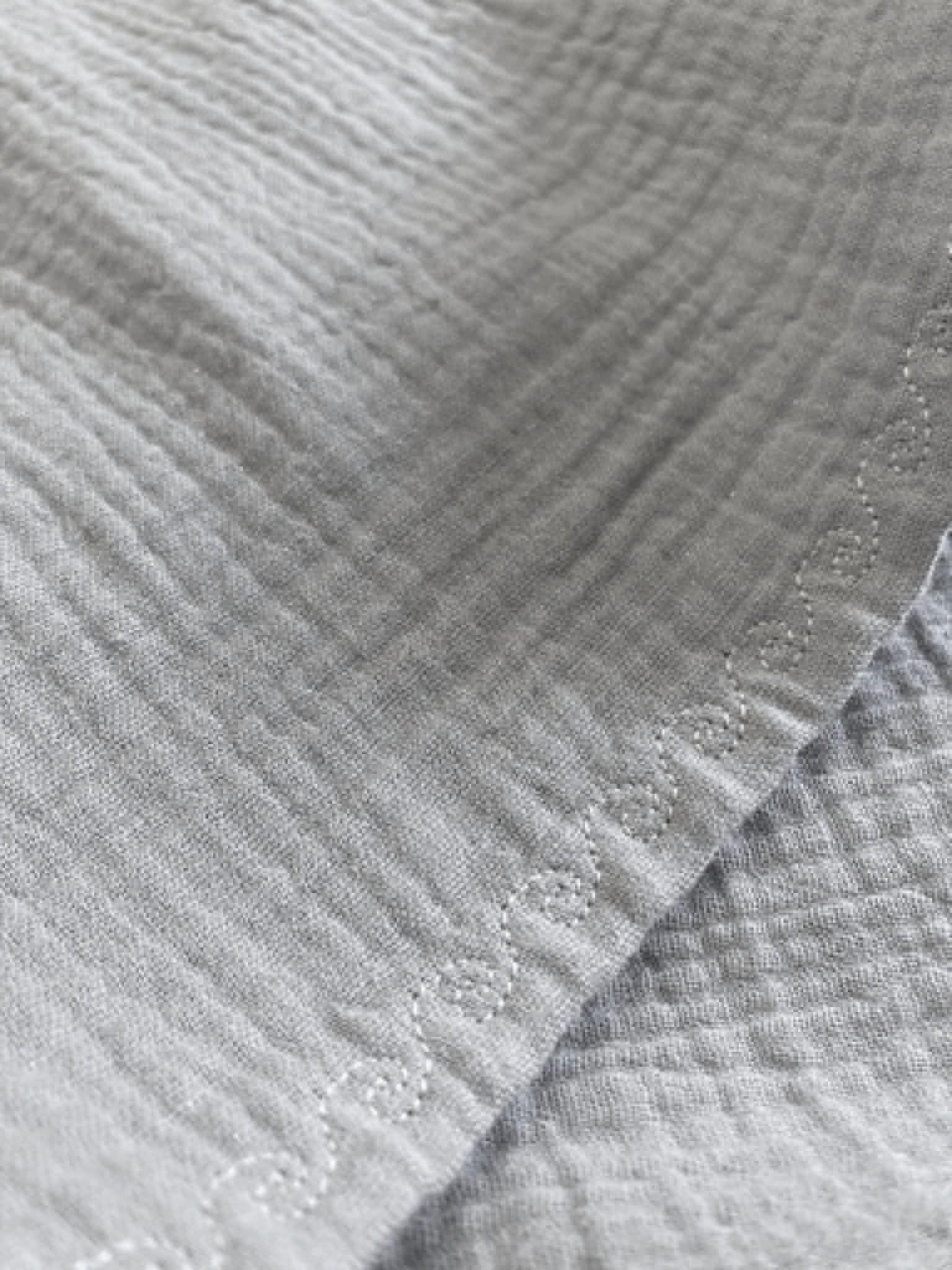 dg gris irisé broderie