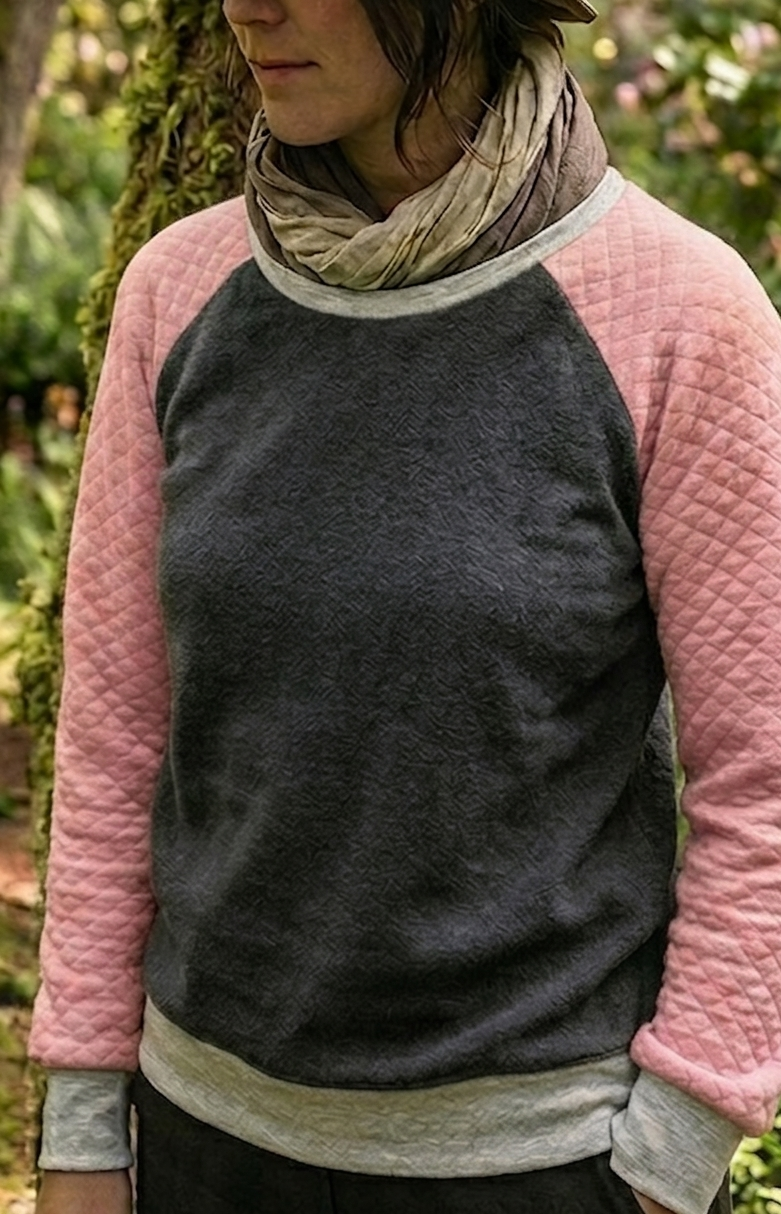 sweat gris rose