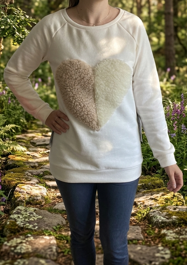 sweat bambou coeur