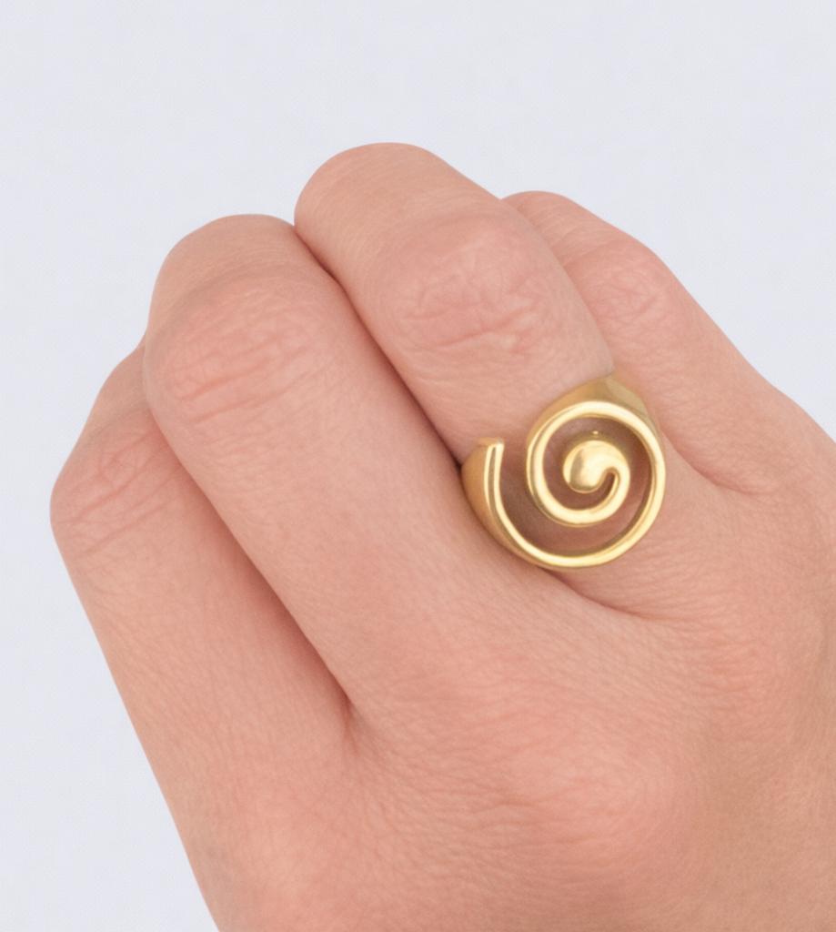 bague coquilalge argent doré2