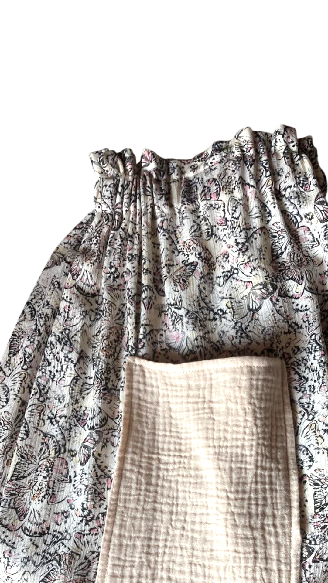 robe bustier papillons créatrice landes france unique jupe longue 2en1