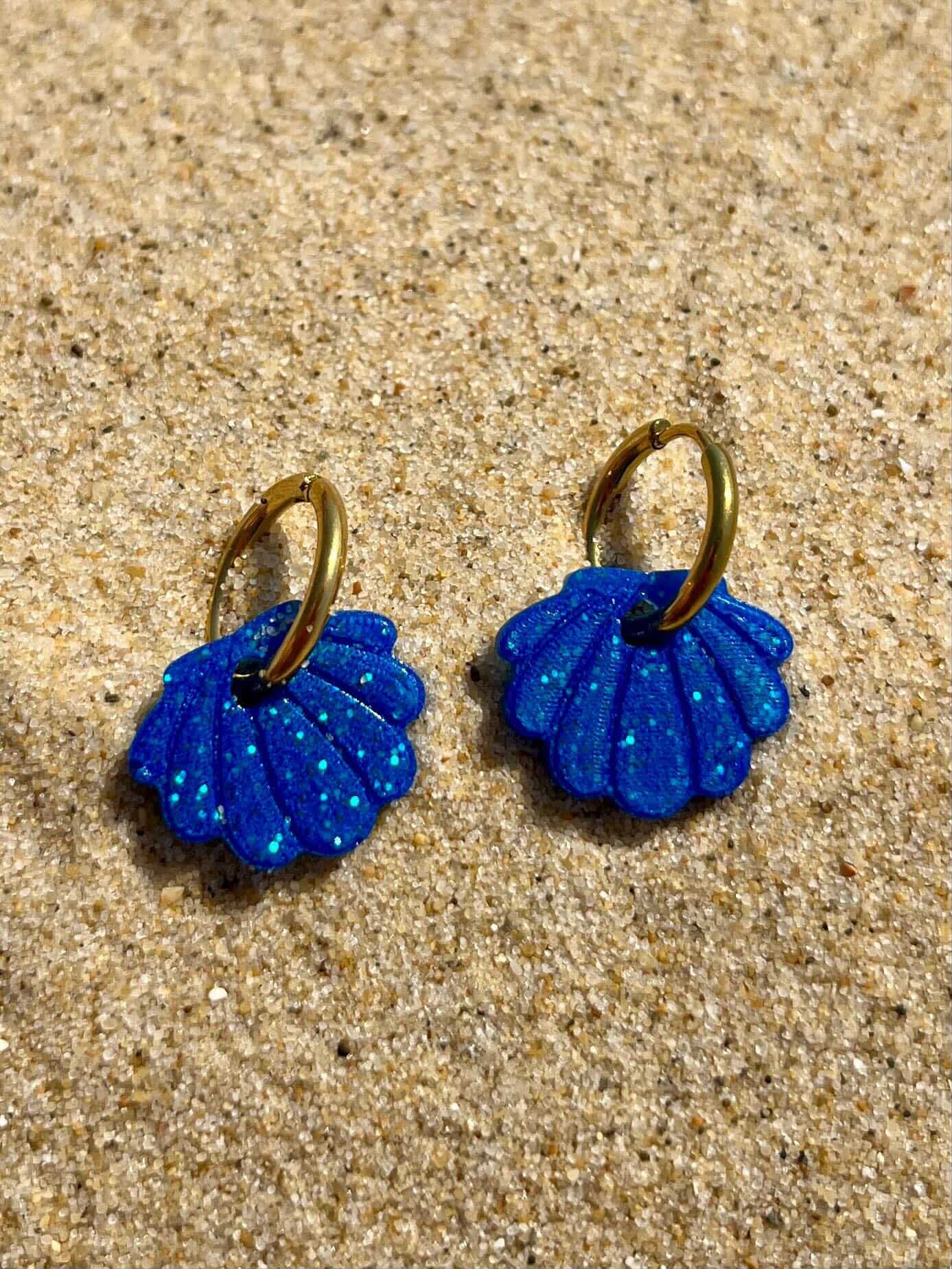 bo coquillage dune bleu blanc adulte