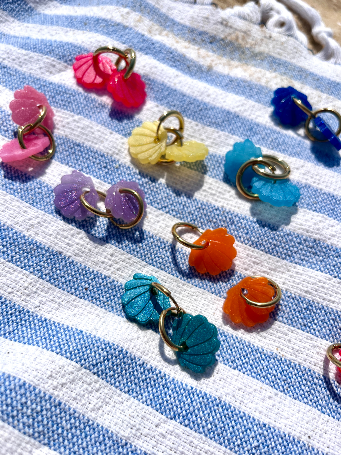 bo coquillage multicolore or dune