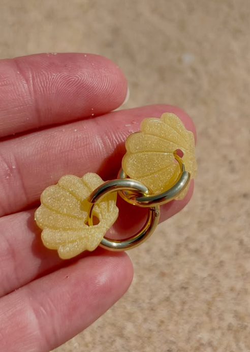 bo coquillage JAUNE or dune