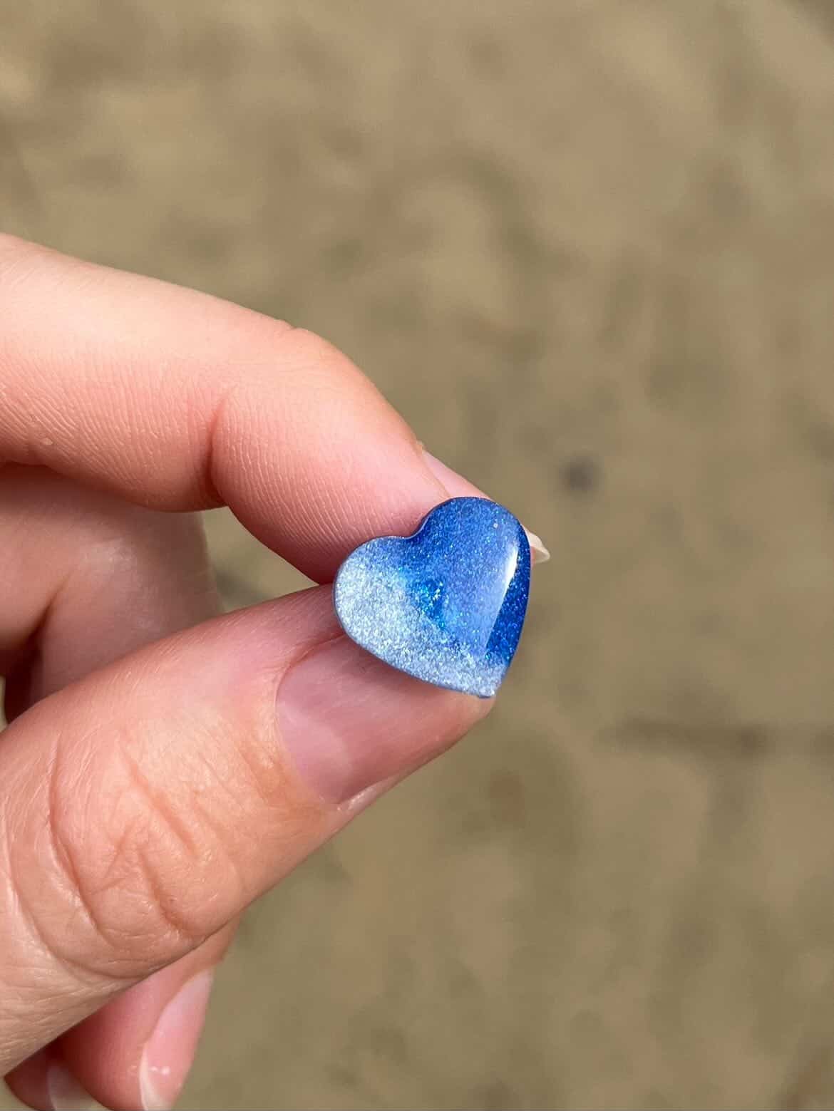 bo puce coeur dune bleu blanc