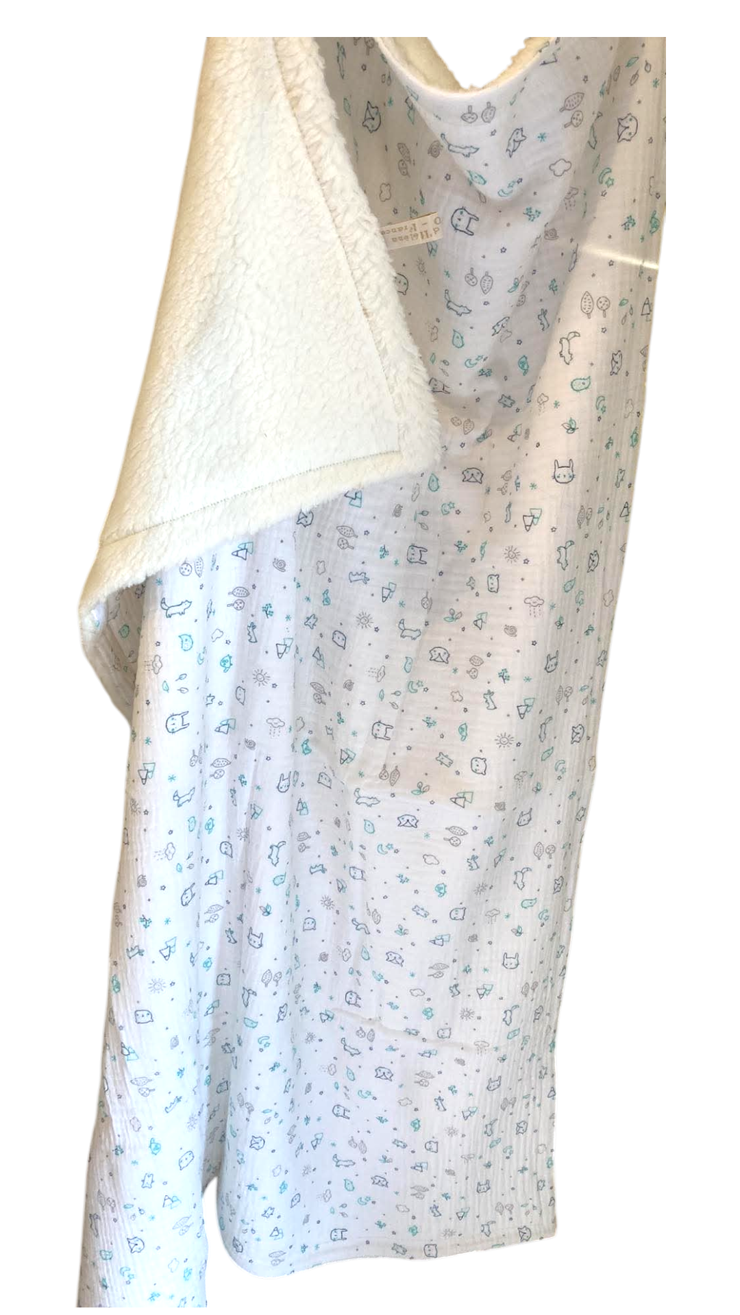 couverture plaid bébé coton bio gaze motifs (1)