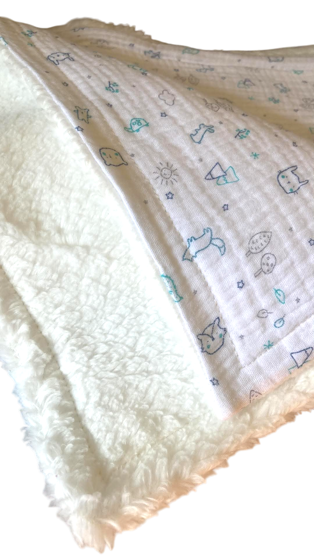 couverture plaid bébé coton bio gaze motifs (2)