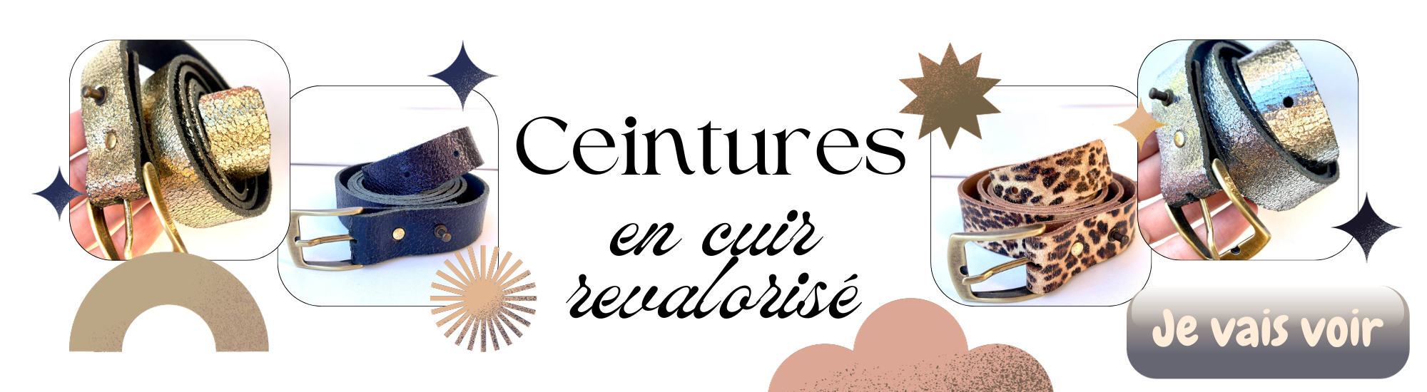 ceinture cuir revalorisé 