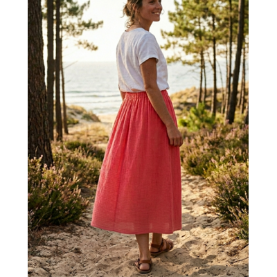 jupe GD corail grenadine portée