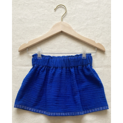 jupe fillette gaze coton bleu elastiquée festayre sud ouest madeleine