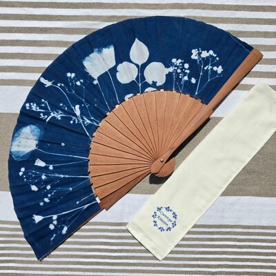 sab17 eventail cyanotype champs coquelicots 23