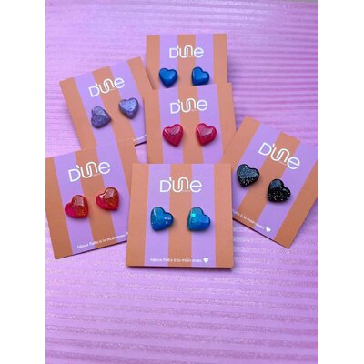 bo puce coeur dune multicolore