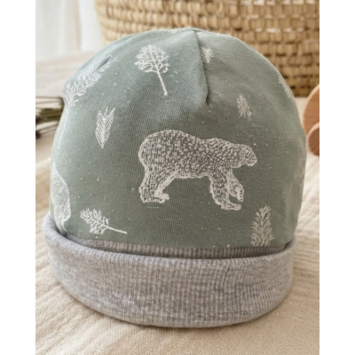 bonnet naissance our polaire sauge