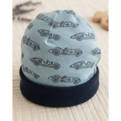 bonnet naissance voitures bleu