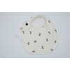 bavoir premier age double gaze coton et eponge bambou certifiés oekotex blanc ancre marine