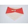bavoir bandana coton oekotex et éponge bambou naturel artisanal  ancres corail