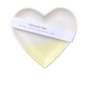 vide poche jesmonite coeur jaune beige artisanal