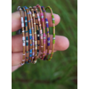 bracelet aiguille pin 2 perles texture