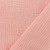 Tissu double gaze de coton - rose blush