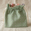 sac maillo coton intérieur enduit geo vert chats