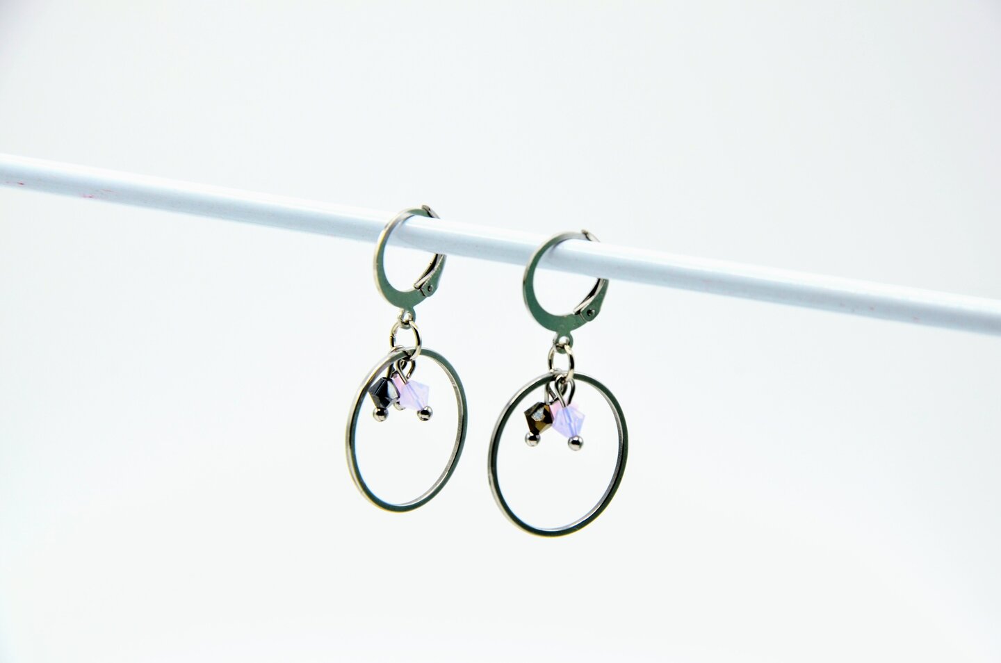 100 Boucles D'Oreilles à Levier Acier Inoxydable - Composants Bijouterie 10x15mm