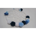 deco crochet bleu blc