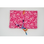 trousse a bijoux enroulable fleuri rose (2)