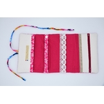 trousse a bijoux enroulable fleuri rose indien (3)