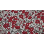 couvre bol xl plat tarte tissu coton lavable fleuri rouge gris