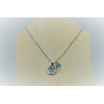 collier pendentif acier inox ocean addict médaille étoile de mer goutte cristal swarovski (2)