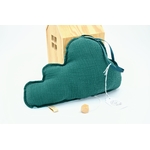 boite a musique nuage musical coton motifs et double gaze lavable étanche dos vert luges