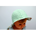 bob chapeau réversible coton enfant bébé van animaux marins blanc ancres marine vert deau (5)