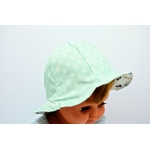 bob chapeau réversible coton enfant bébé van animaux marins blanc ancres marine vert deau (4)