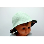 bob chapeau réversible coton enfant bébé van combi vw surf bleu marine ancres marine vert deau (3)