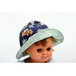 bob chapeau réversible coton enfant bébé van combi vw surf bleu marine ancres marine vert d'eau (2)