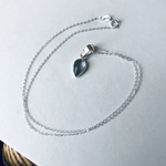 pendentif chaine fine argent sterling 925 pointe aiguemarine (2)