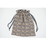 sac a maillot de bain mouillé intérieur coton enduit plage piscine géométrique gris noir moutarde