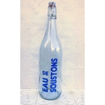 bouteille verre bouchon avec inscription eau de soustons  bleu (3)