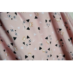 jersey tetes de chat avec couronne rose clair