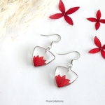 boucle oreille ixora martinique rouge acier inox (2)