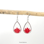 boucle oreille ixora martinique rouge acier inox (9)