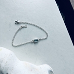 bracelet chaine argent pierre aiguemarine facette artisanal (5)