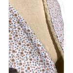 gilet mouton ecru pyrénées artisanal france gaze fleurie