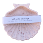 coquille vide poche chiné rosé pastel artisanal landes